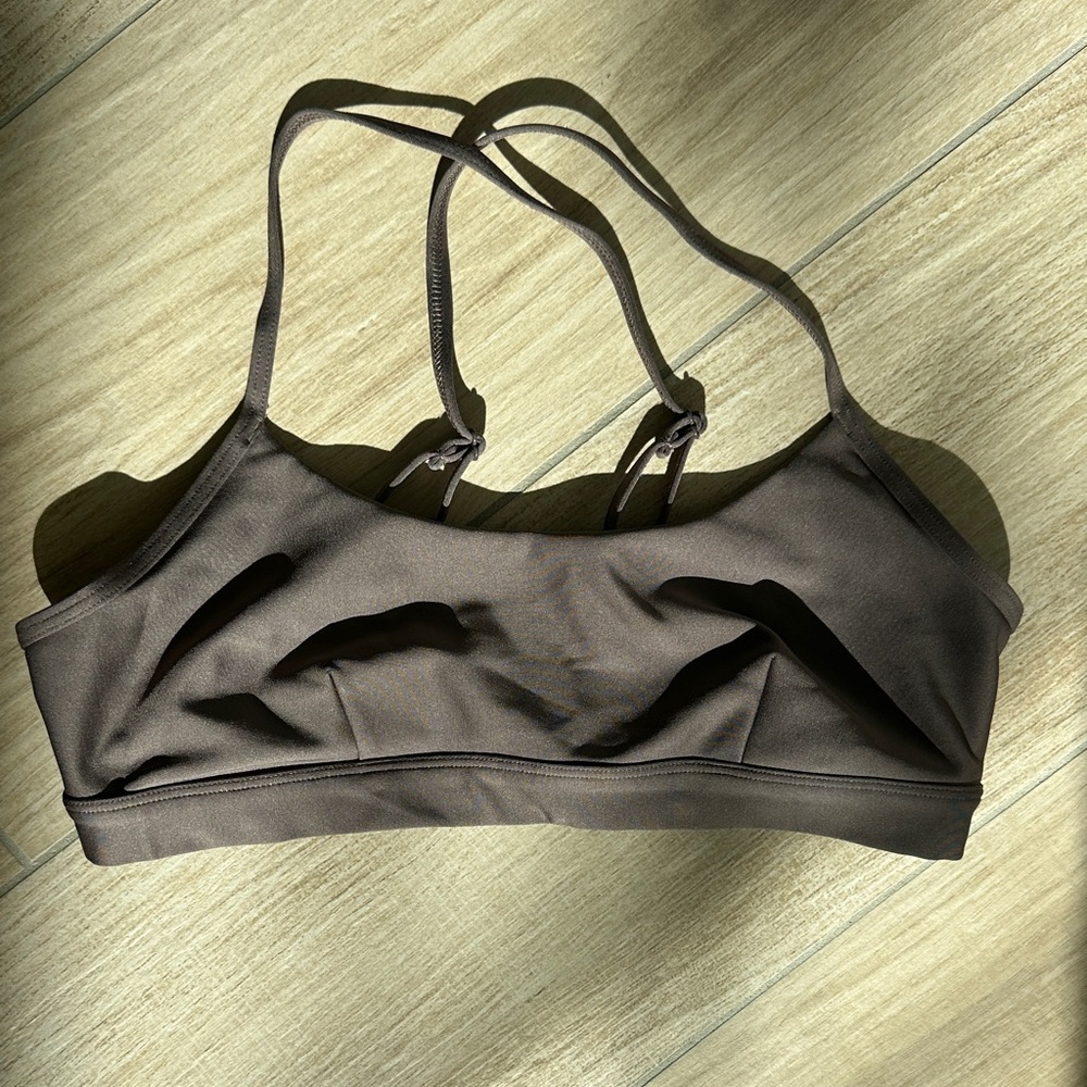 ALO Yoga Dark Brown Sports Bra
